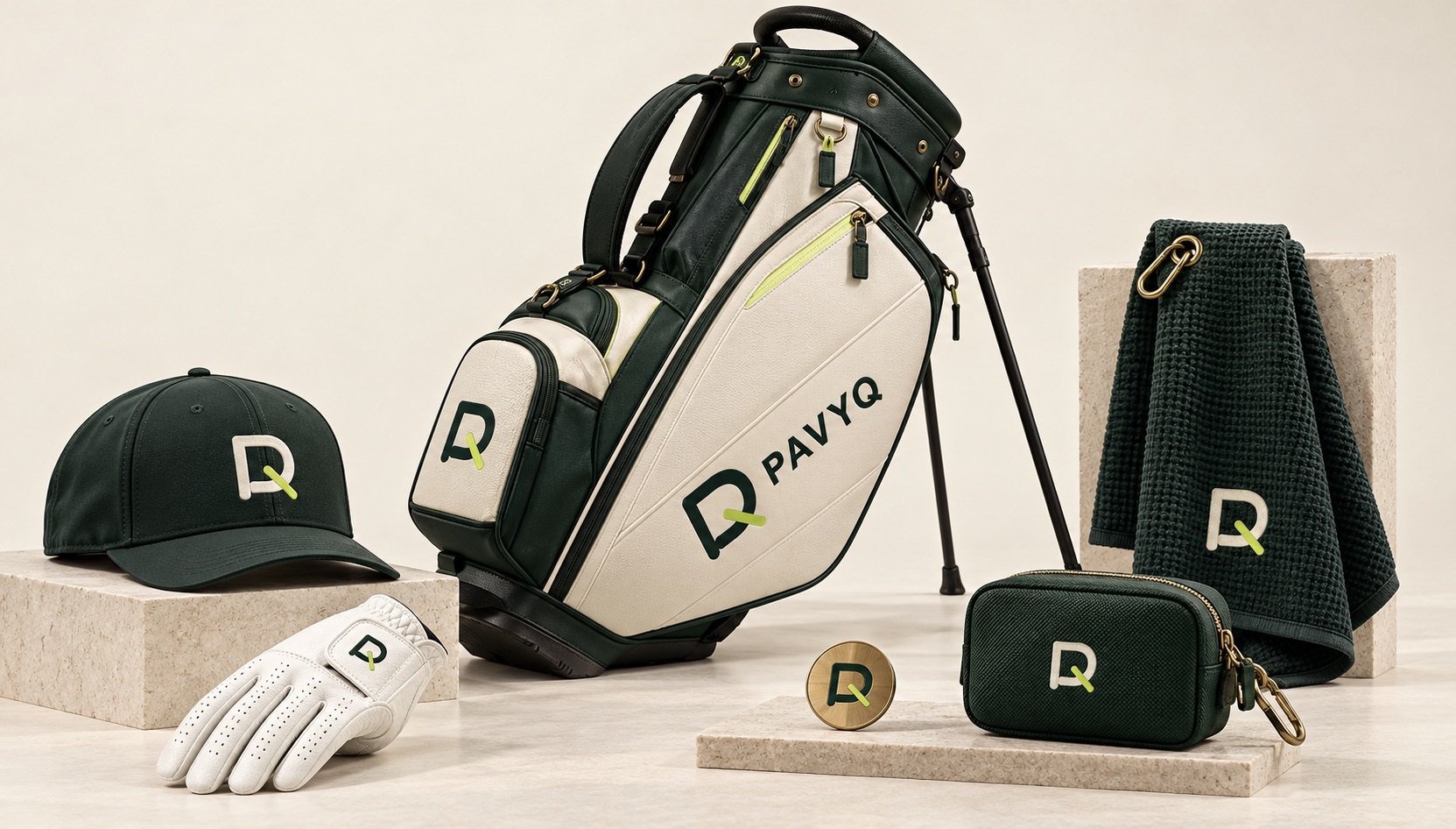 PAVYQ golf bags and course accessories